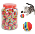 Rainbow Cat Toys Ball | Interactive Pet Play Balls