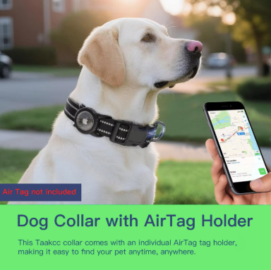 Air Tag Dog Collar | Waterproof Airtag Holder Collar