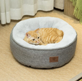 Round Cat and Dog Bed | Washable Pet Bed