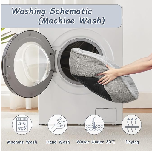 Round Cat and Dog Bed | Washable Pet Bed
